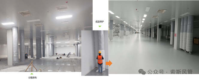 索斯风管分散立柱回风的利用